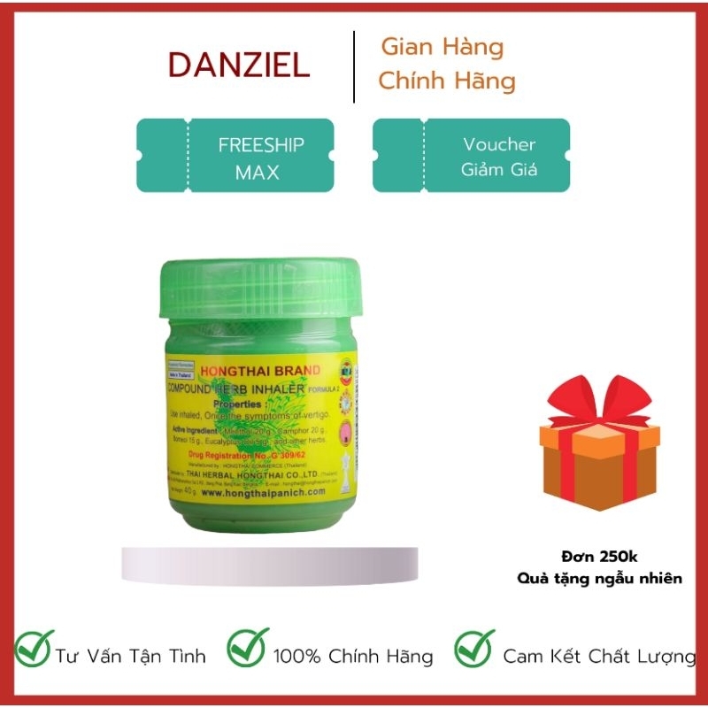 Ống Hít Mũi Thái Lan Thảo Dược Hong Thai hàng nội địa - Best Seller ở Thái Lan giúp thông mũi hiệu quả