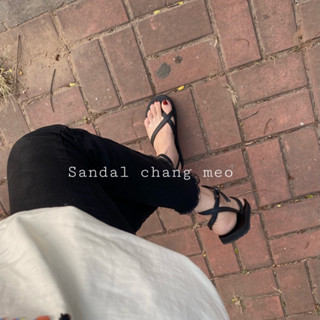 Sandal nữ M49 Sandal đen chéo chân