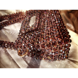 |CRYSTAL BAG| TÚI PHA LÊ ĐAN HẠT LẤP LÁNH