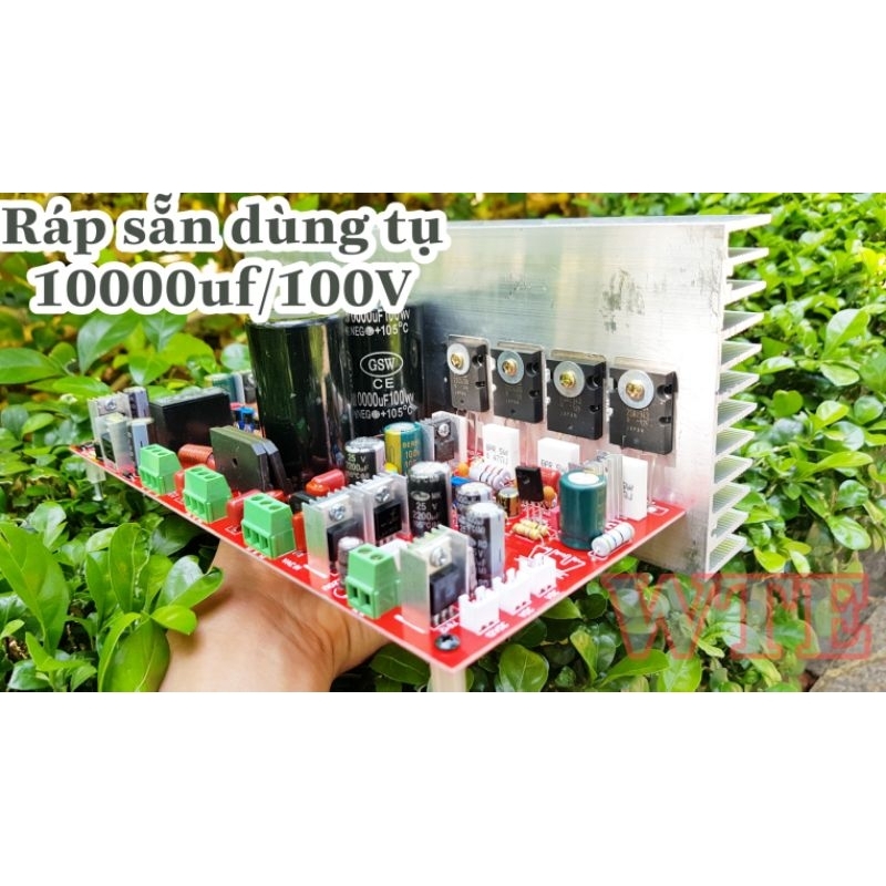 Công suất 8 sò 2 kênh liền nguồn dùng cho amply