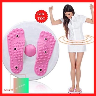 Đĩa xoay eo massage hình bàn chân, Bàn xoay lắc tập thể dục giảm mỡ