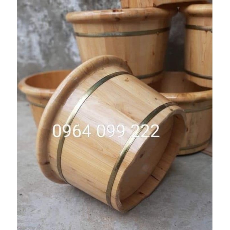 Chậu gỗ ngâm chân bo viền ⚡ chuẩn loại 1⚡