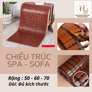 chiếu trúc trải giường spa.giường gội