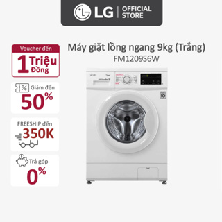 Máy giặt lồng ngang LG Inverter 9kg (Trắng) - FM1209S6W - Miễn phí lắp đặt