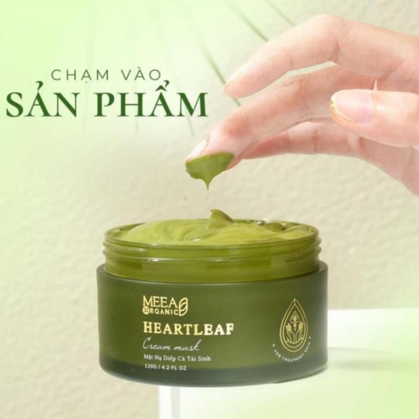 Mặt Nạ Diếp Cá MEEA ORGANIC, Mask Diếp Cá Tái Sinh Dưỡng Trắng Da Giảm Thâm Mờ Mụn Se Khít Lỗ Chân Lông 120g