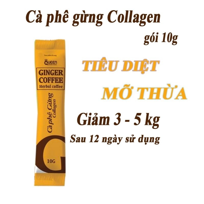 Ginger Coffee Cà Phê Gừng Giảm Cân Hộp 12 gói