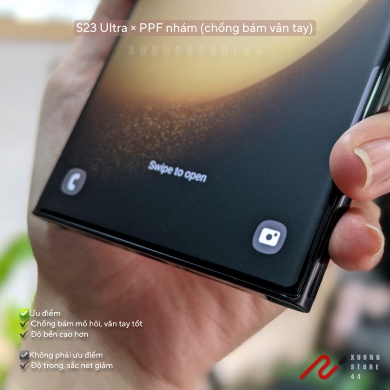 Miếng dán dẻo chống trầy PPF Samsung S23 Ultra | S23 Plus | S23 bóng , nhám