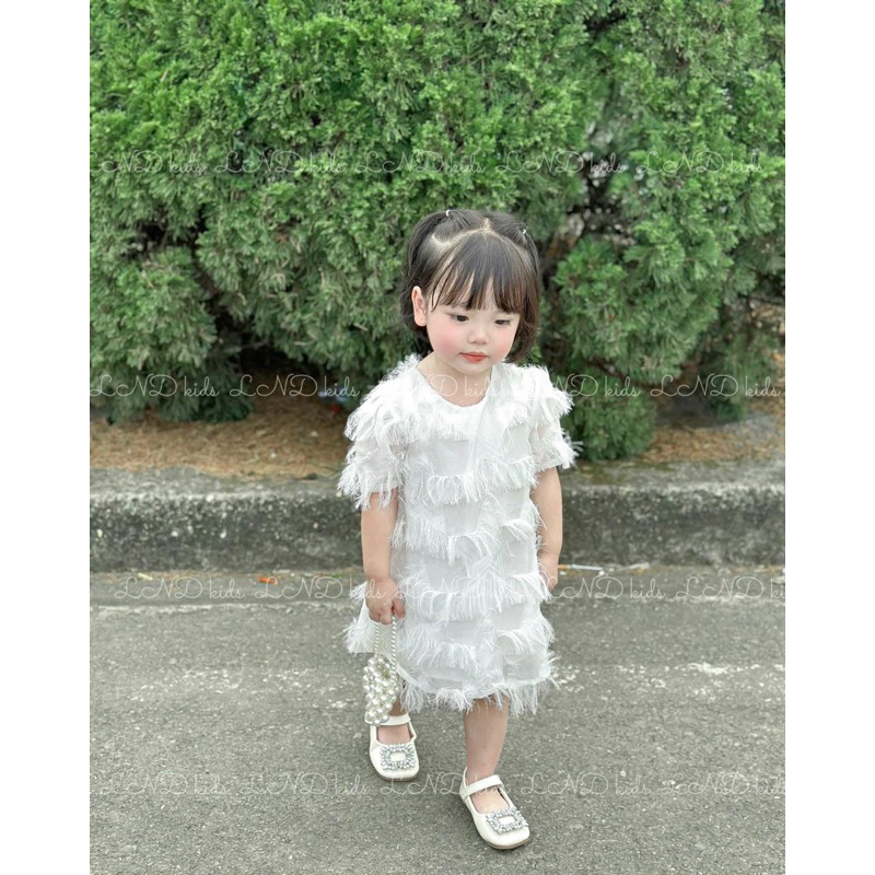 Váy ren lông tiểu thư cho mẹ và bé V0093