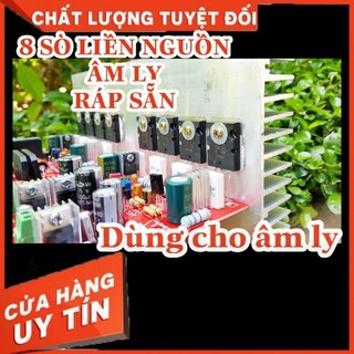 Mạch công suất 8 sò liền nguồn 2 kênh ráp sẵn dùng cho âmli
