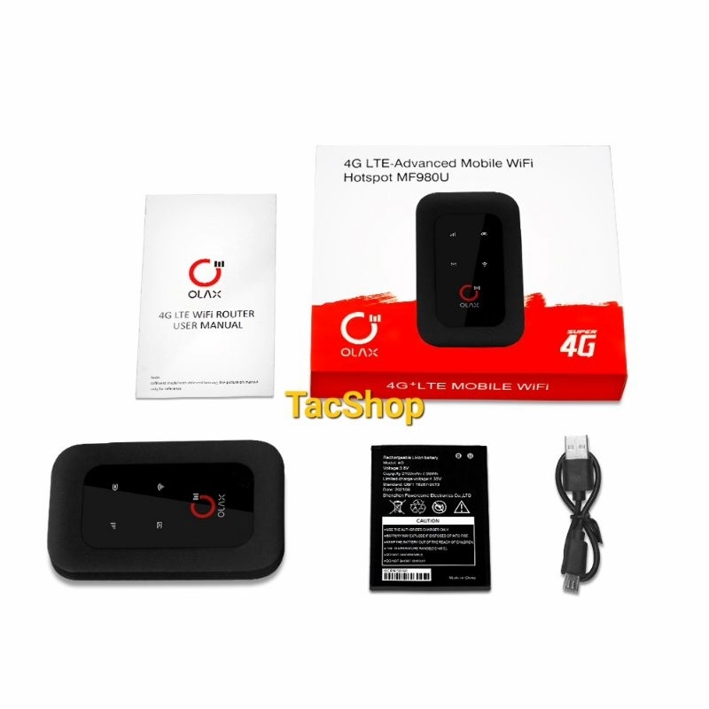 Bộ phát wifi di động bằng SIM 4G LTE OLAX MF980U tốc độ cao 150Mbps chính hãng