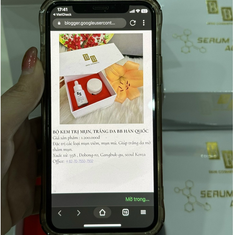 BB Serum Cream Acne Trắng Sáng Da , Mụn