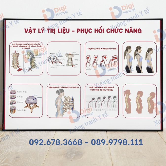 (Tranh Decal) Tranh Vật Lý Trị Liệu - Phục Hồi Chức Năng 2