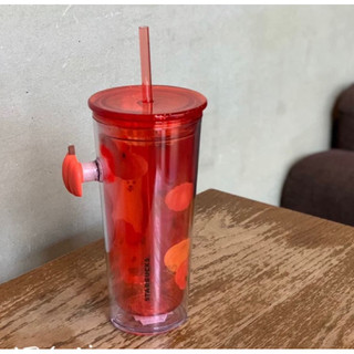 [STARBUCKS VN] - LY NHỰA HALLOWEEN 22 PLASTIC PUMPKIN PATCH POP HANDLE COLD CUP 16oz