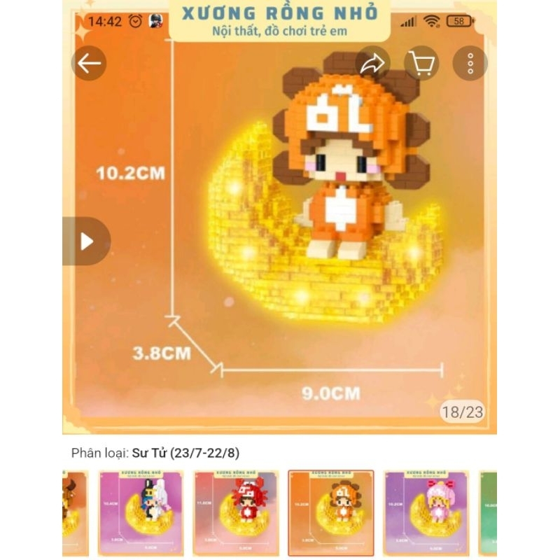 Lego 12 Cung Hoàng Đạo có đèn
