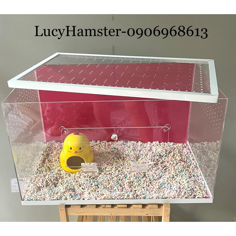 Chuồng Mica 3li 60*40*40 cho Hamster