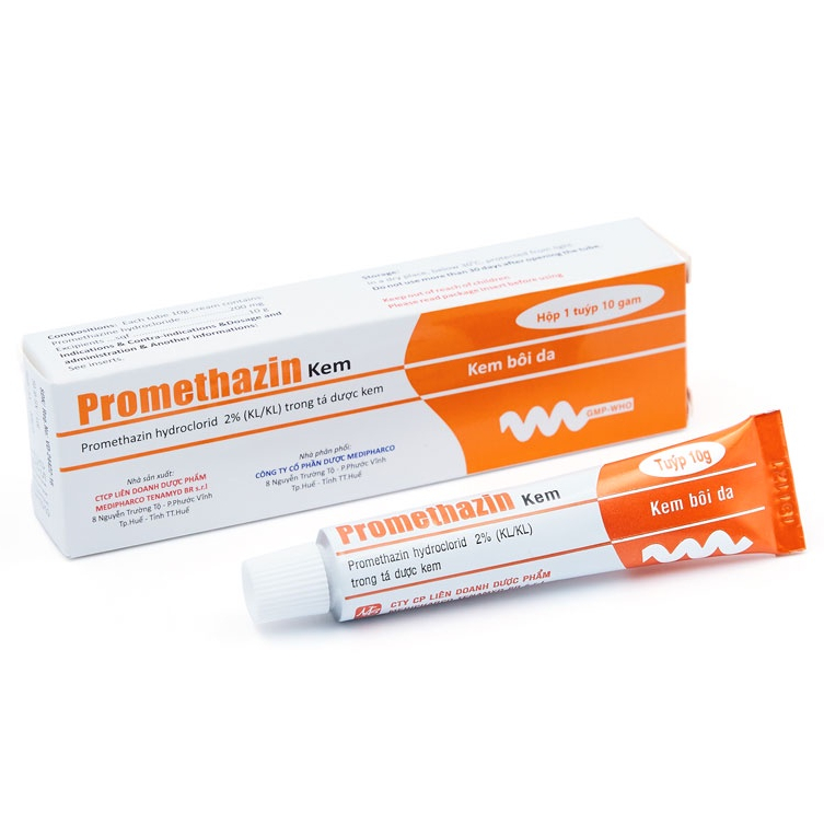Kem bôi da PROMETHAZIN 10g - Giảm Mẫn ngứa, côn trùng đốt
