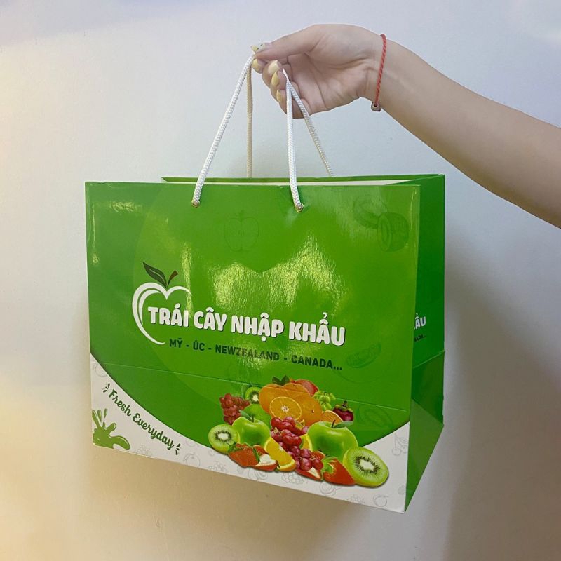 Khay Túi Giấy Đựng Giỏ Trái Cây  Loại 1kg, 3kg, 5kg
