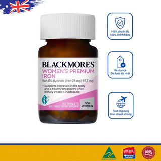 Viên uống bổ sung sắt Blackmores cho bà bầu của Úc Blackmores Iron 30 viên