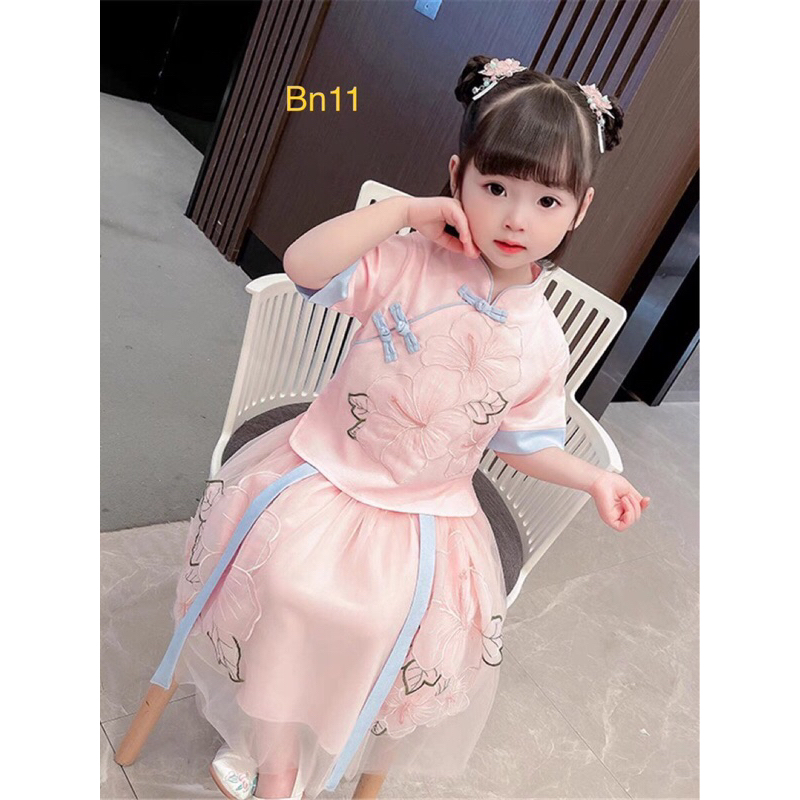 Bộ Hán Phục Phong Cách Trung Hoa Xinh Xắn Dành Cho Bé Gái
