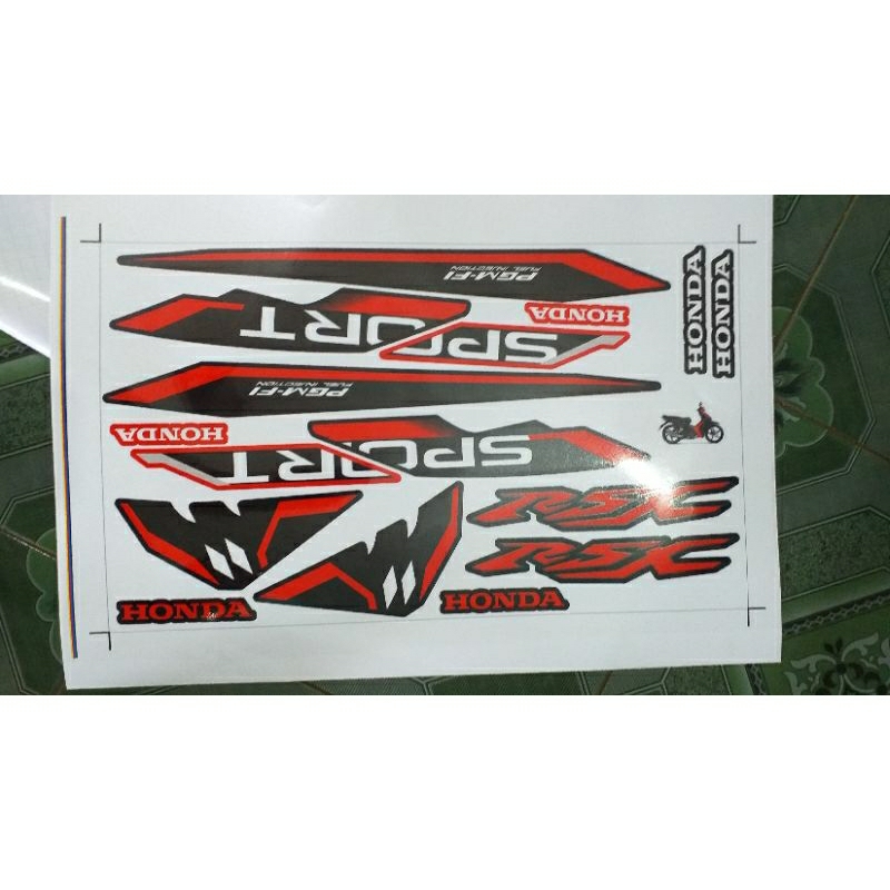 Tem rời dán xe wave rsx 2023 đo đen