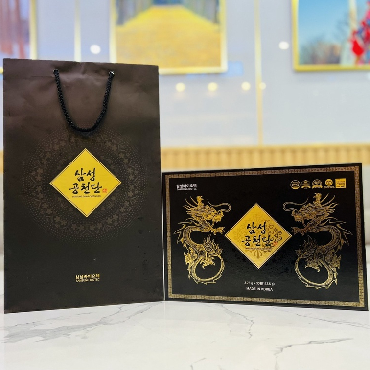 An cung ngưu trầm hương đông trùng Cordyceps Militaris Premium Gong Cheon Dan Hộp 30 viên