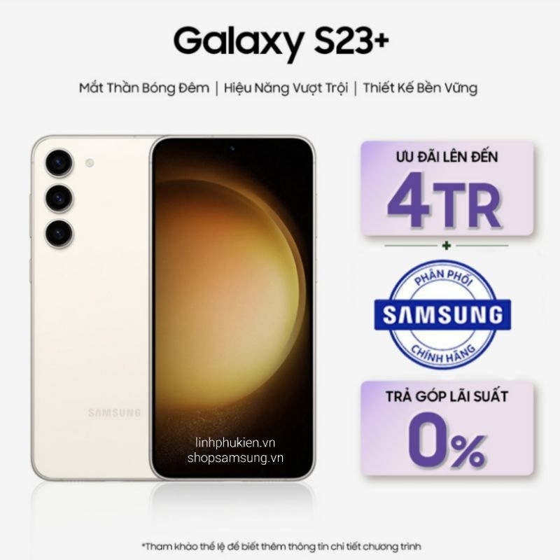 [Mã 77ELHA100K giảm 8% đơn 800K] Điện Thoại Samsung Galaxy S23 Plus ( S23+ ) - Hàng chính hãng mới 100% New Seal | BigBuy360 - bigbuy360.vn