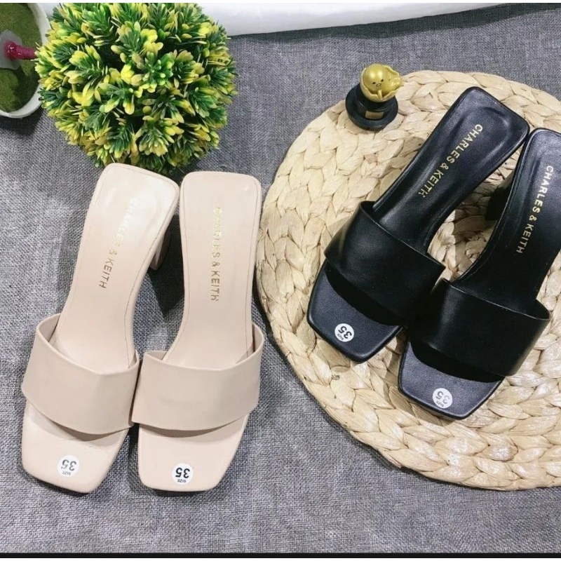 Giày nữ da trơn quai ngang gót 4cm bigsize 35 đến 45