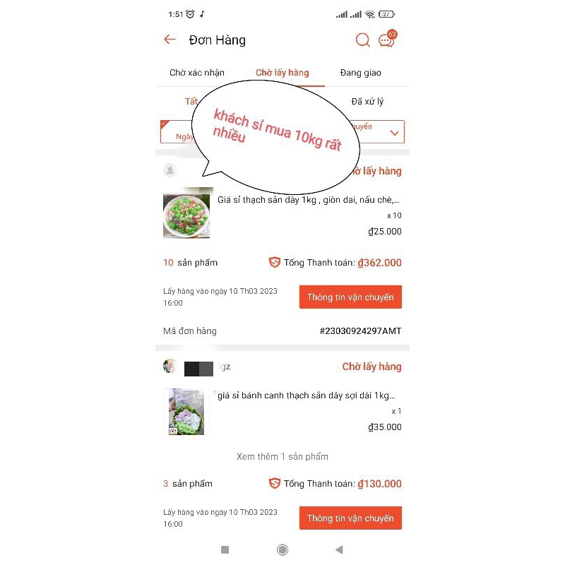 Giá sỉ 1kg thạch sắn dây  , giòn dai, nấu chè, topping trà sữa.