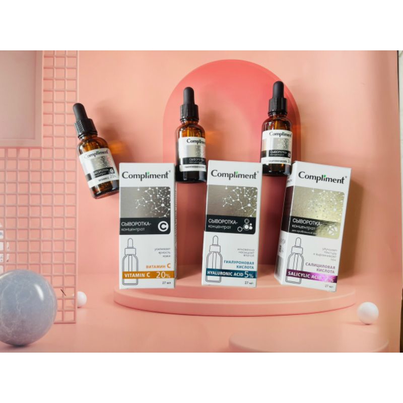 Serum Compliment Salycrylic Acid 2%, Hyaluronic Acid 5%, Vitamin c