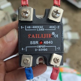 SSR (rơ le bán dẫn) 48-480v, 40A, 50A, 60A  tháo tủ điện công nghiệp, hàng đẹp, DC-AC