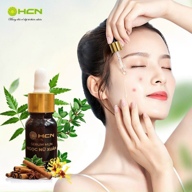 SERUM MỤN NGỌC NỮ XUÂN NGỪA MỤN TRẮNG DA MỜ SẸO GIẢM THÂM HIỆU QUẢ