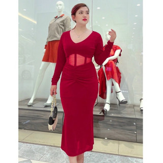 [BIGSIZE] ĐẦM BODY DÁNG DÀI CUT EO QUYẾN RŨ (ảnh thật cuối bài)