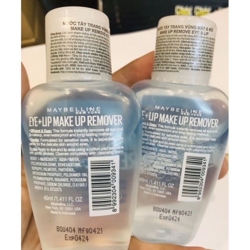 NƯỚC TẨY TRANG MẮT VÀ MÔI MAYBELLINE
