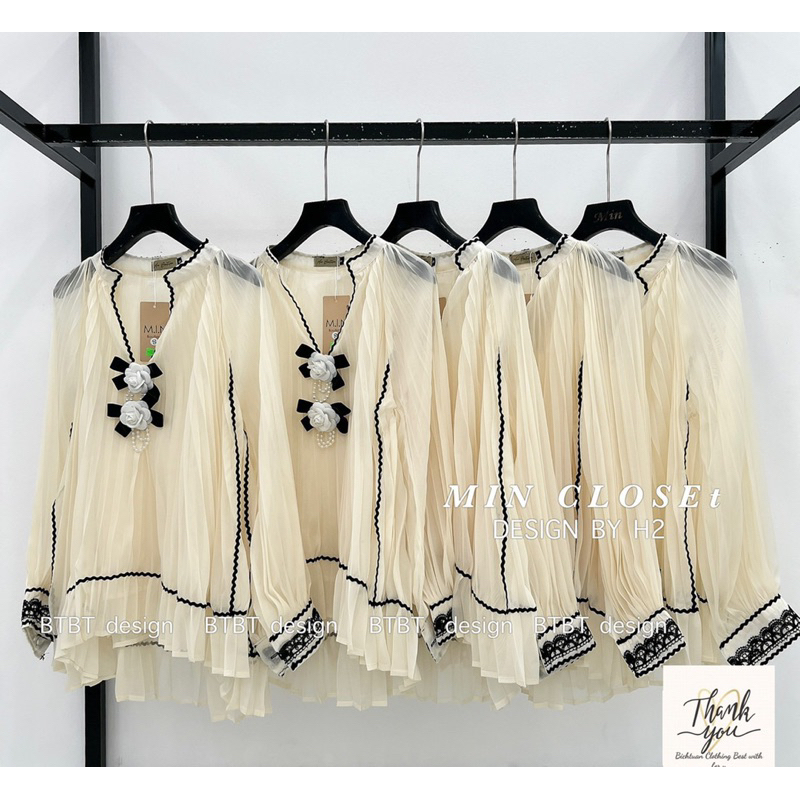 Áo Tơ Dập Ly Phối Ren Siêu Xinh