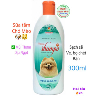 Sữa tắm chó, mèo trị ve, rận, bọ chét Vime shampo 300ml