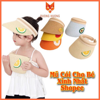 Mũ cói hoa quả trẻ em