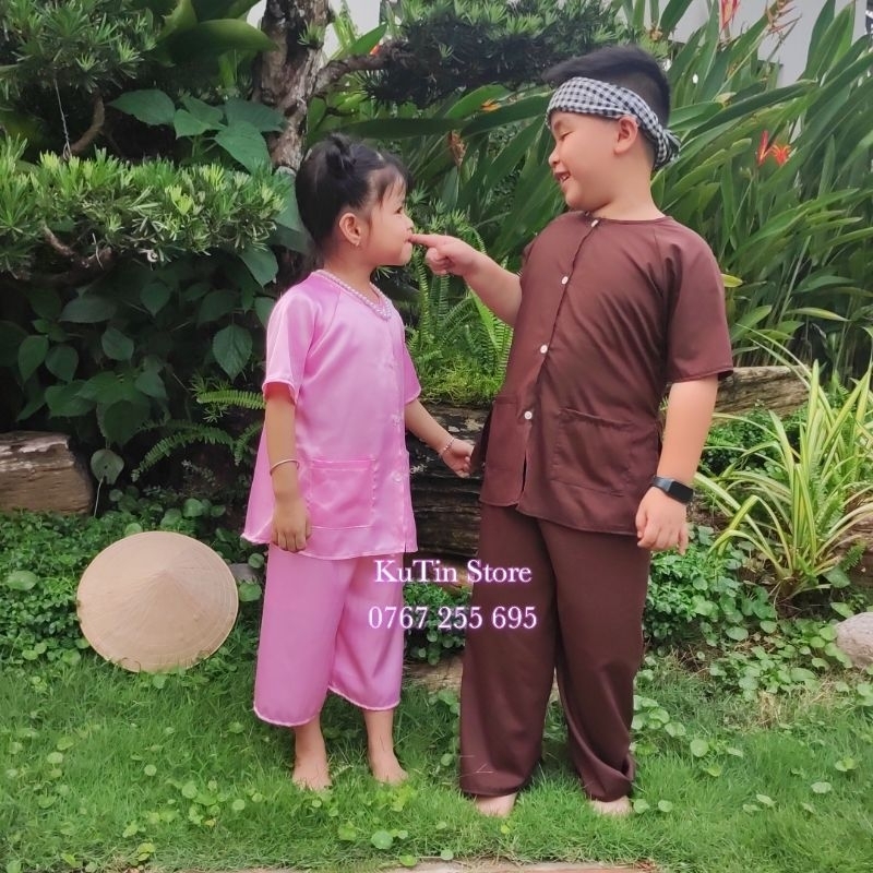 Bà ba cho bé - Tay ngắn quần lửng đáng yêu