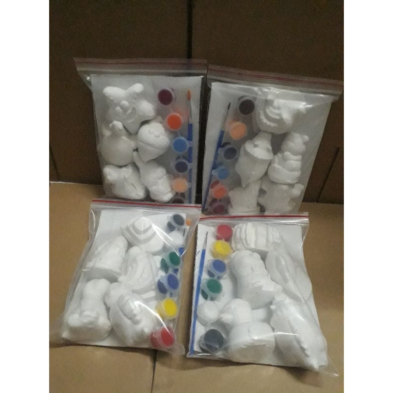 Combo (5 tượng + màu + cọ) cho bé tô tượng giá cực rẻ