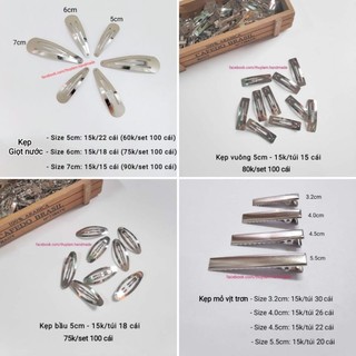 Phôi kẹp tóc kim loại