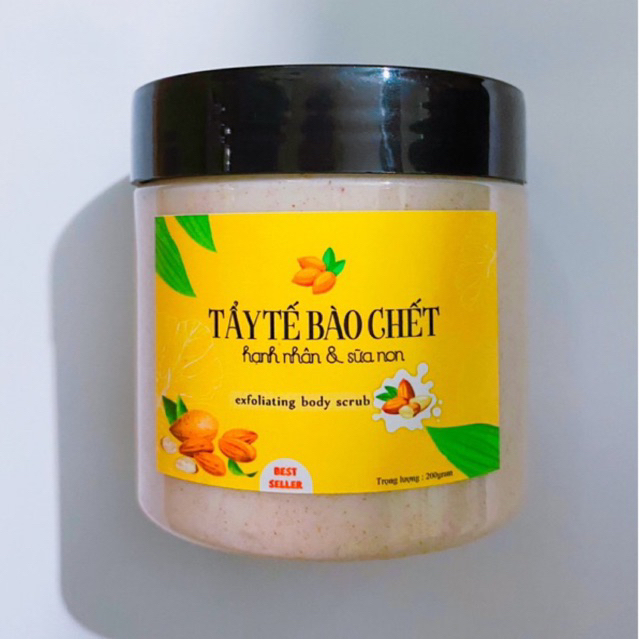 Kem Tẩy Tế Bào Chết Hạnh Nhân & Sữa Non | Hủ 200G