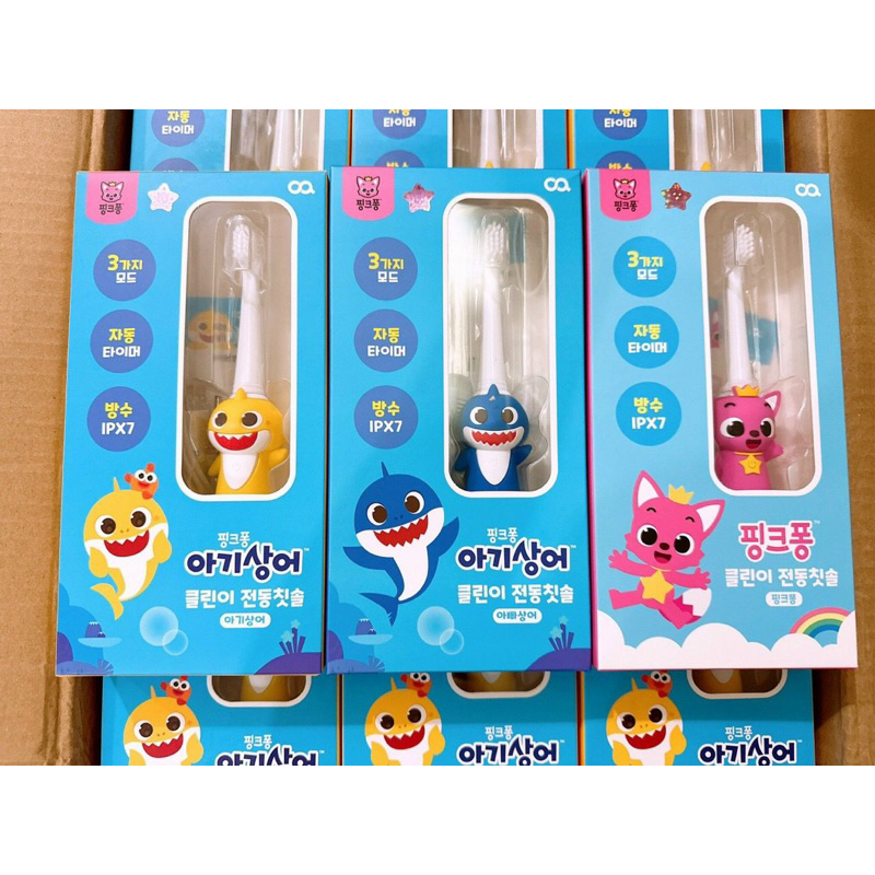 Bàn chải điện sóng âm Baby Shark - Pinkfong nội địa Hàn Quốc cho bé