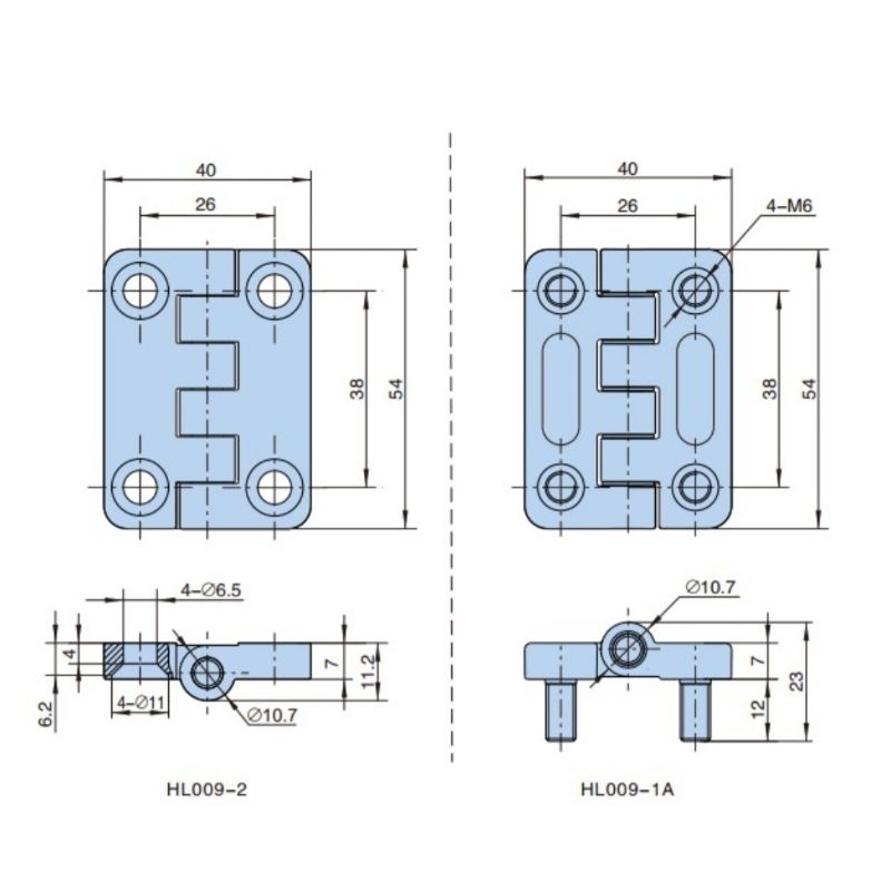 Bản lề HL009-1A Dùng trong tủ điện