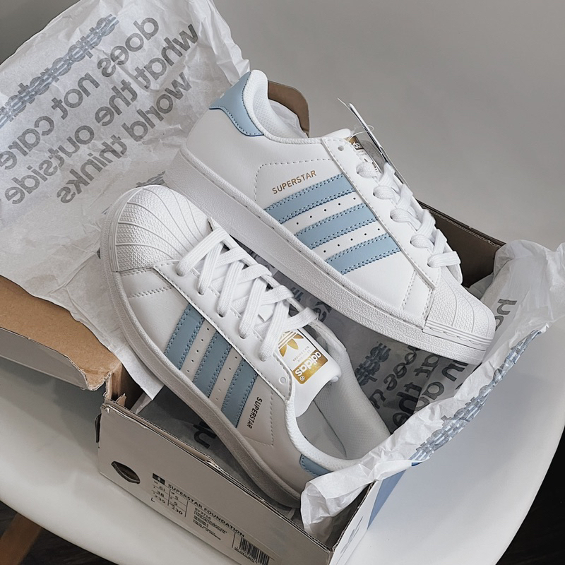 Giày Sneaker Adidat Superstar Baby Blue