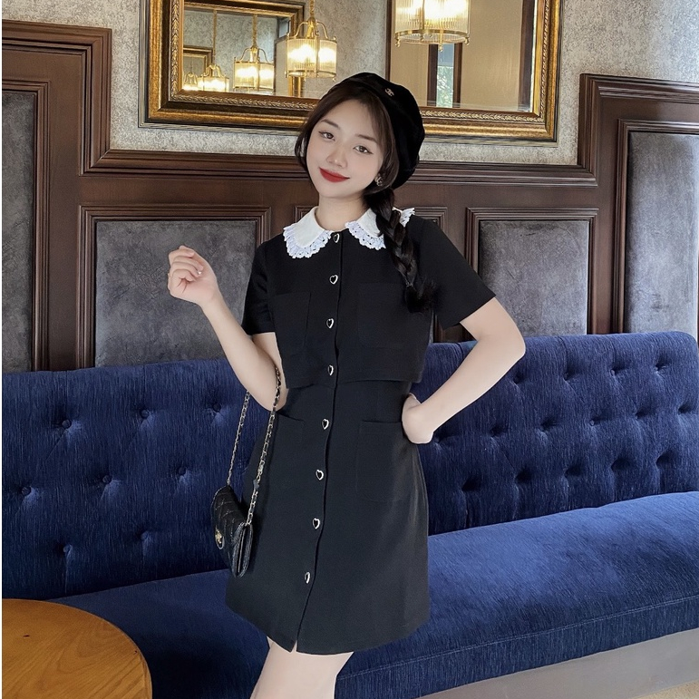 Váy Thiết Kế DEETIE Phối Cổ Trắng Tiểu Thư Dễ Thương, Chất Liệu Cao Cấp Cho Nàng Đi Làm, Đi Chơi - DT.V02 | BigBuy360 - bigbuy360.vn