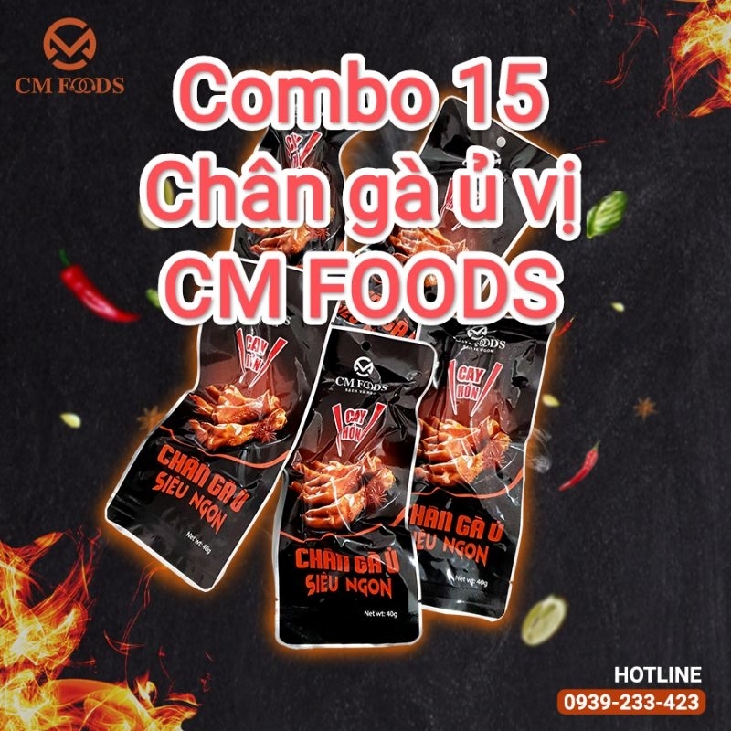 Combo 15 Chân gà ủ vị Việt Nam cay cay siêu ngon