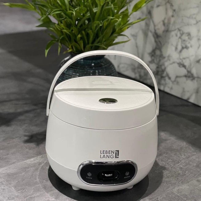 Nồi cơm điện mini Lebenlang LBL0589 dung tích 1200ml, công suất 500W, thiết kế đơn giản hiện đại - hàng chính hãng