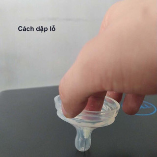 Đục núm ti bình sữa
