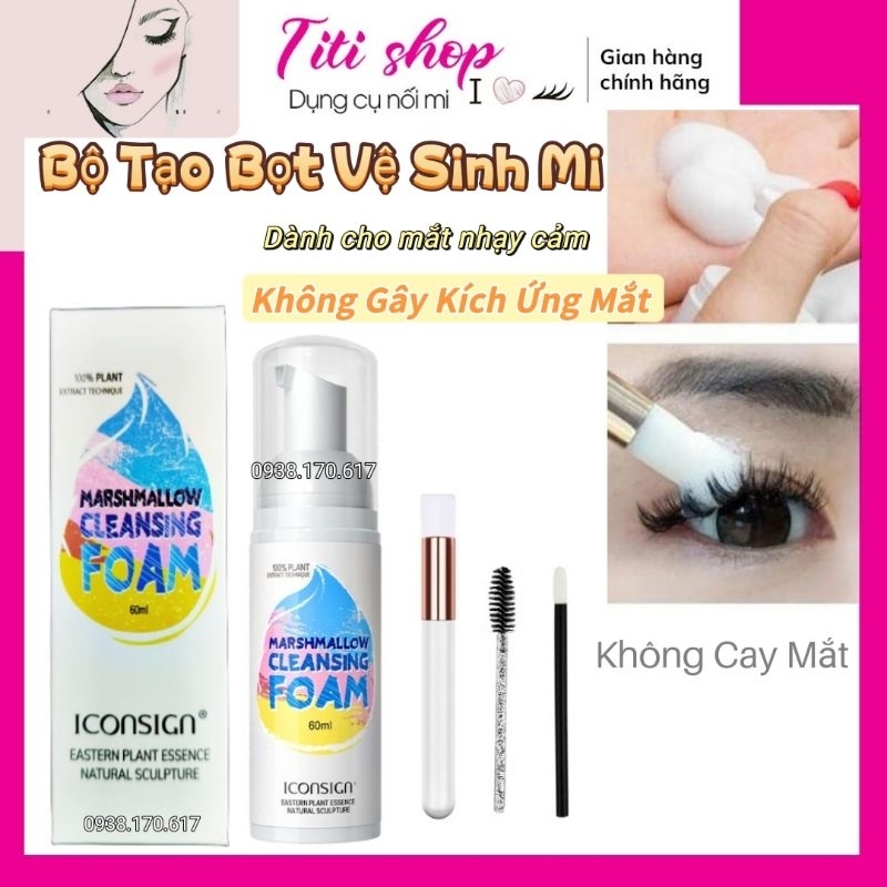 Bộ tạo bọt vệ sinh mi không cay cao cấp Foam