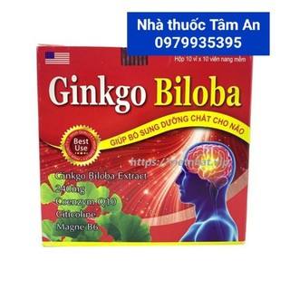 Bổ não Ginkgo biloba hộp 100 viên nang