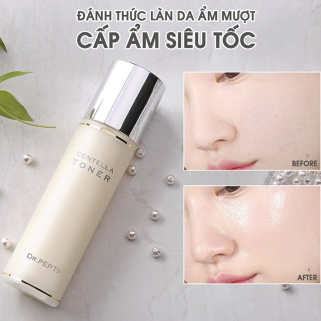 Nước Hoa Hồng Dr.Pepti+Centella Toner Giúp Se Khít Lỗ Chân Lông, Dưỡng Da Căng Bóng Hàn Quốc